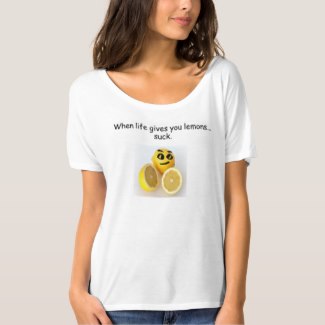 sucking lemons funny t-shirt